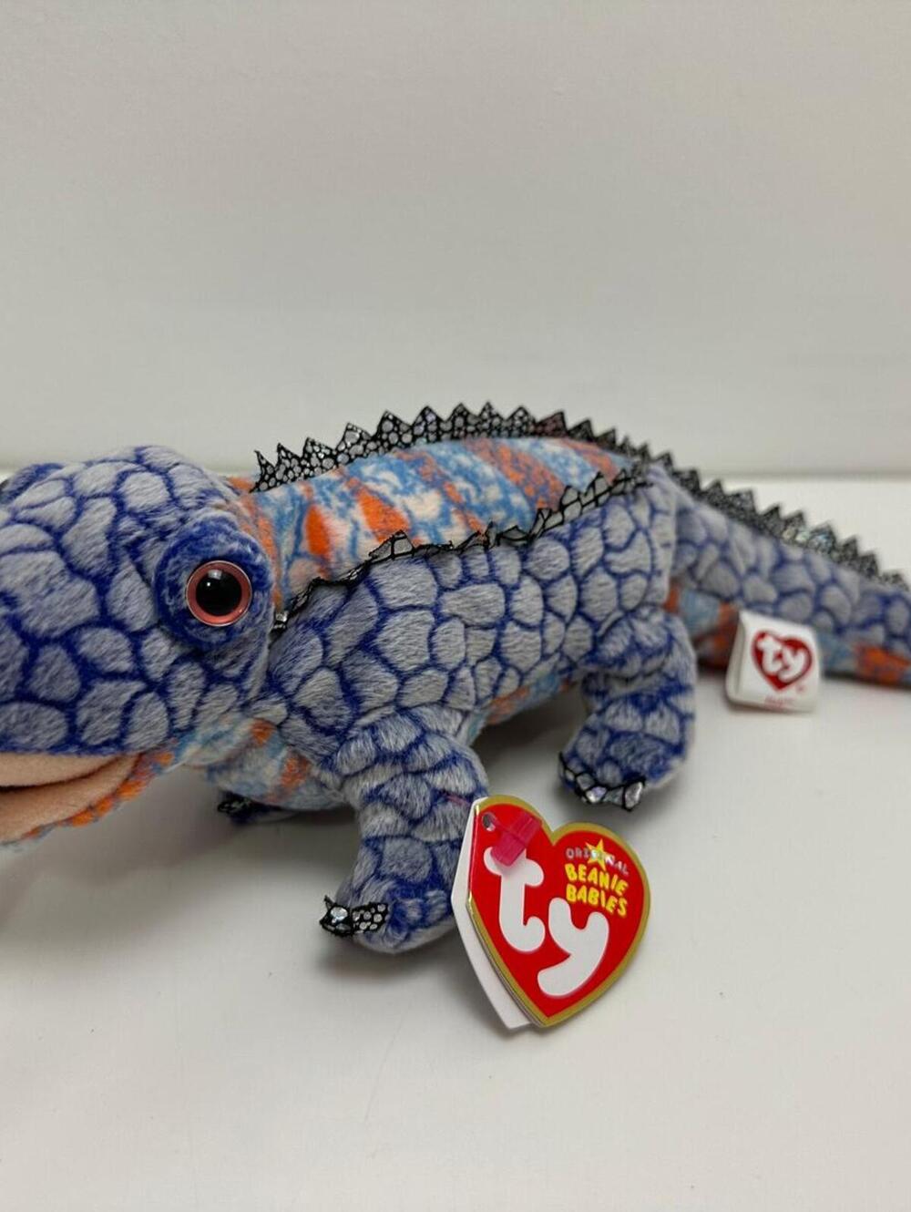 Ty Beanie Baby “Bali” the Komodo Dragon in Blue - Shedd Exclusive (10.5 inch)